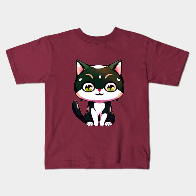 A CUTE KAWAI Kitty Kids T-Shirt by mmamma030